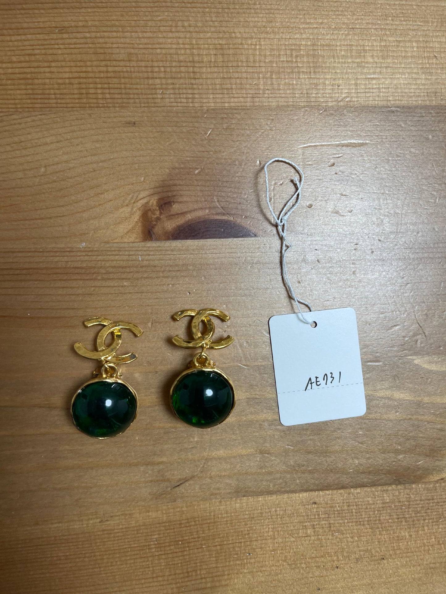 Chanel CC Gripoix Earrings