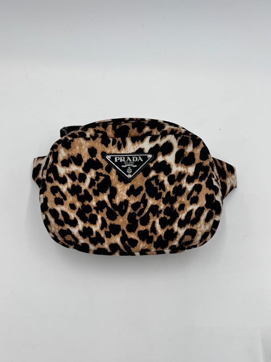 Prada Leopard Print Waist Bag