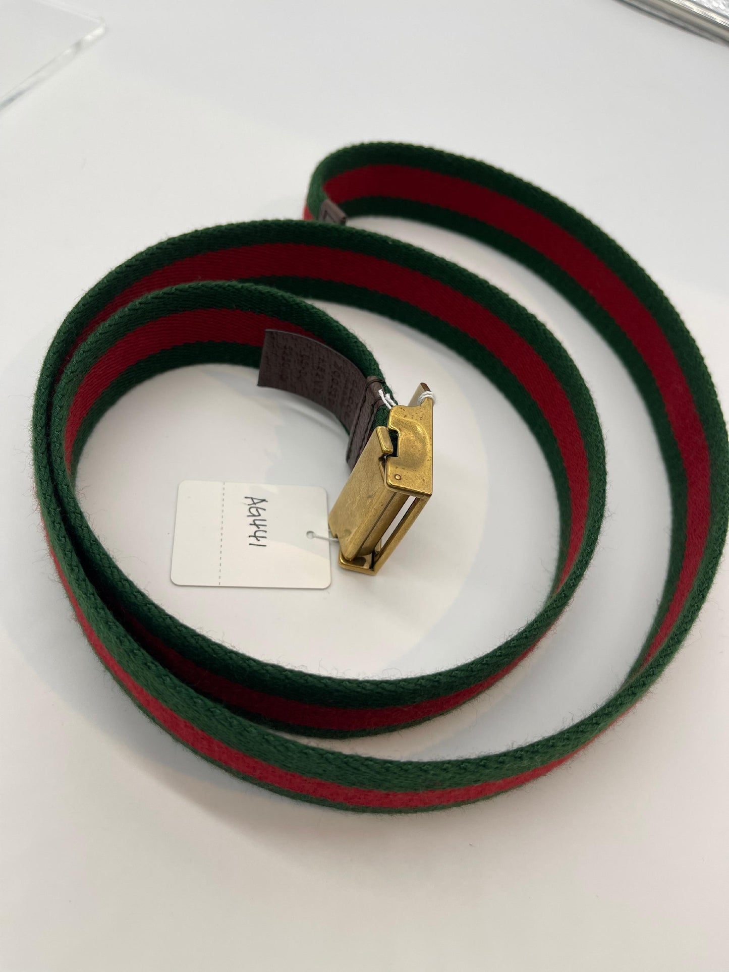 Gucci Cheri Line Canvas Belt