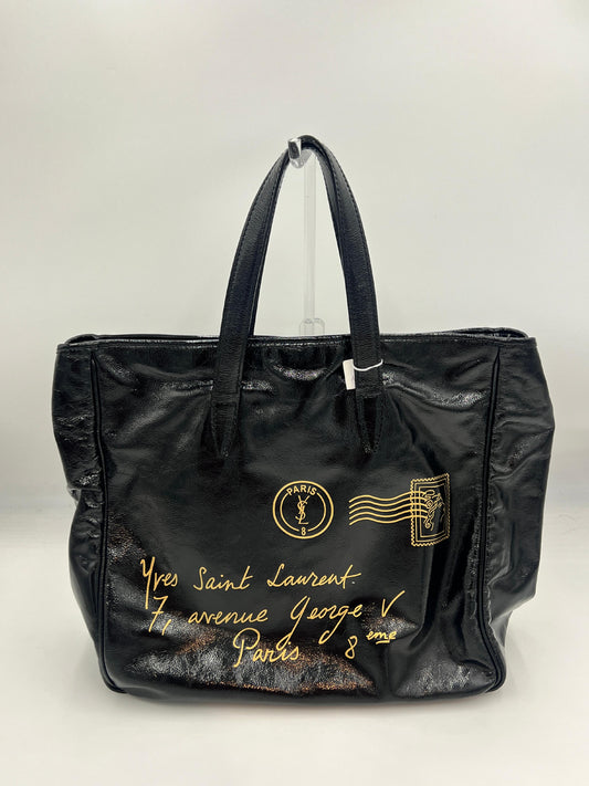 Saint Laurent Patent Stamped Tote