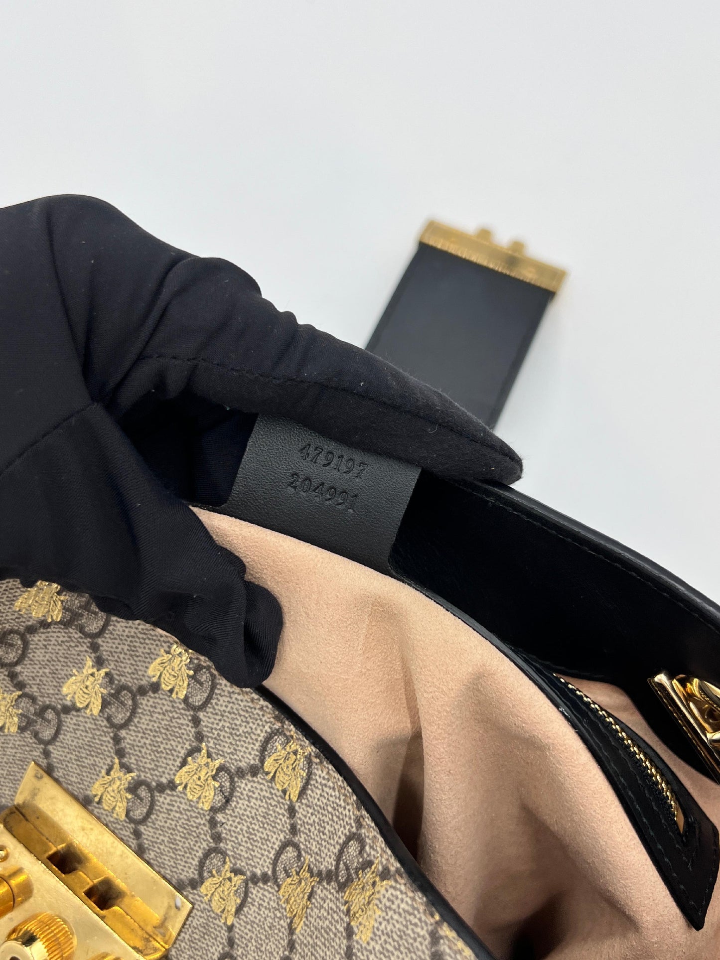 Gucci Bee Padlock Chain Tote