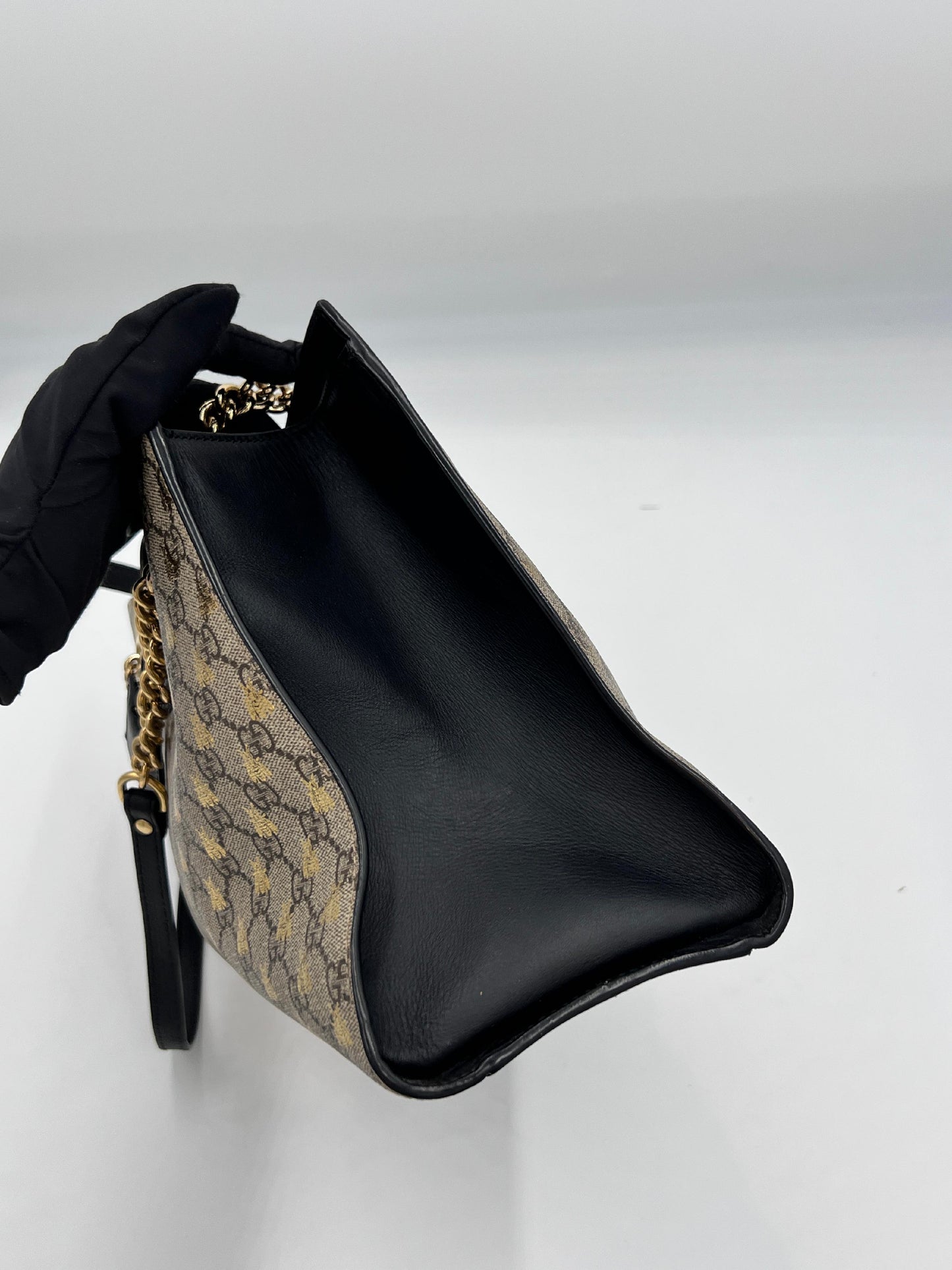 Gucci Bee Padlock Chain Tote