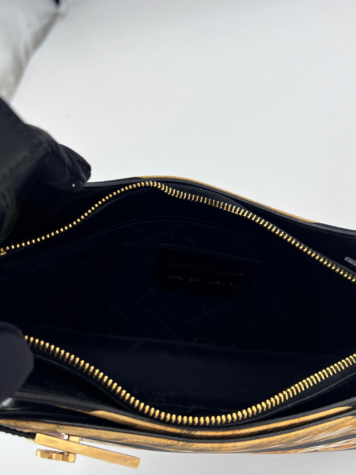 Ferragamo Borsa Animalier One Shoulder