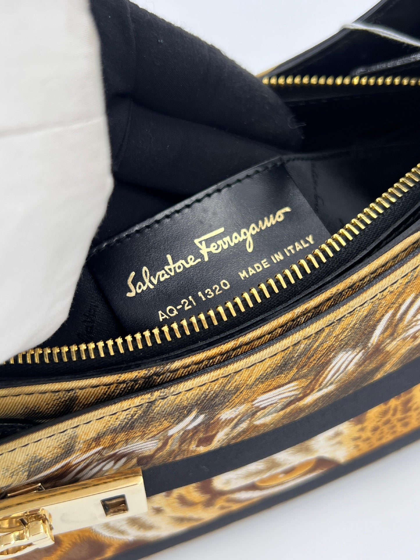 Ferragamo Borsa Animalier One Shoulder