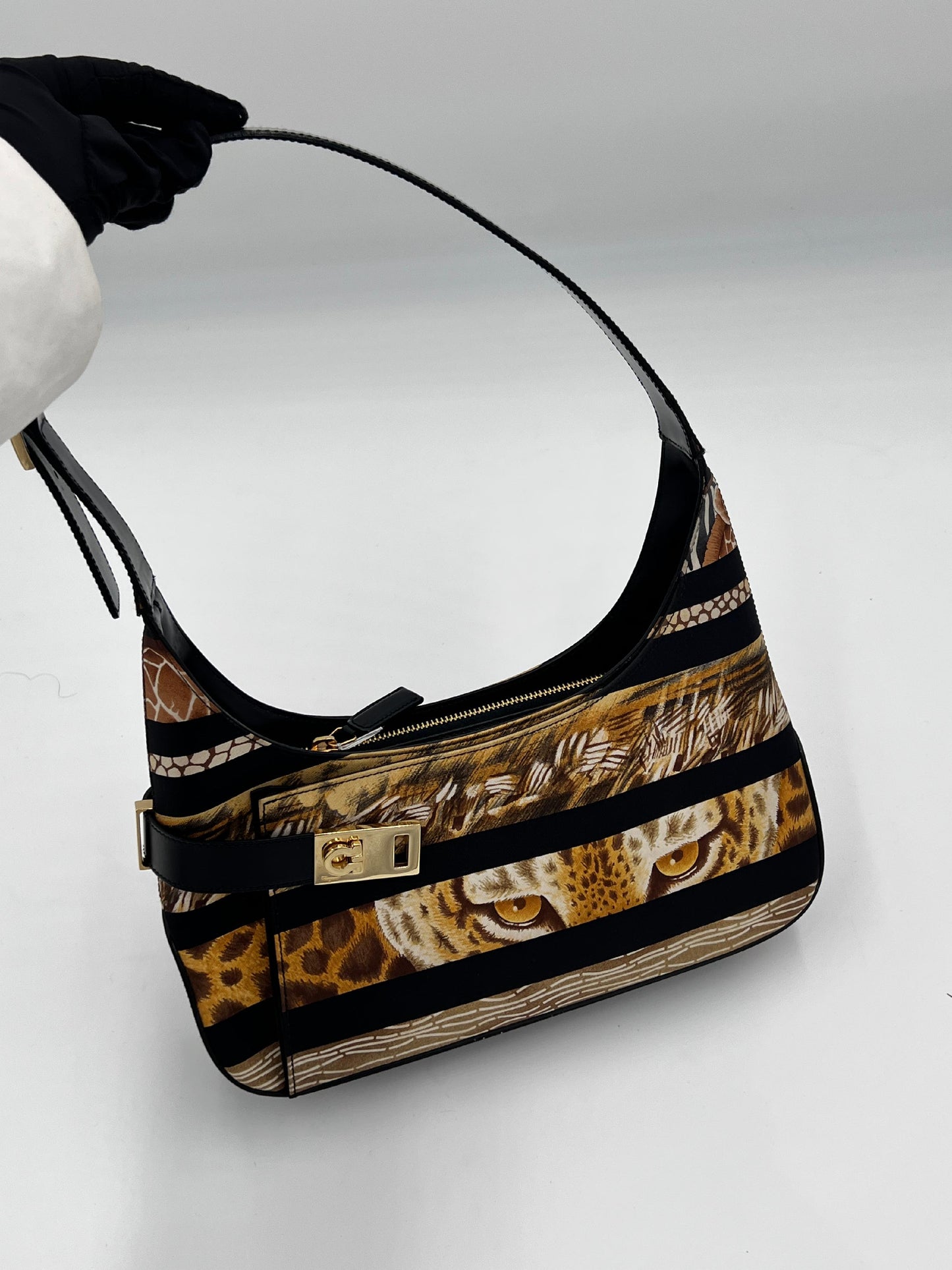 Ferragamo Borsa Animalier One Shoulder