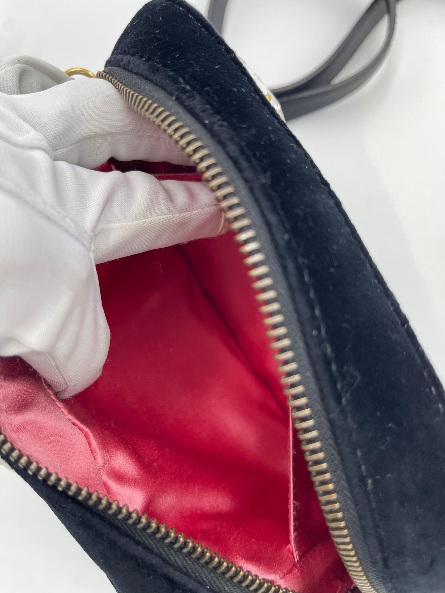 Gucci GG Marmont Velvet Chain Shoulder