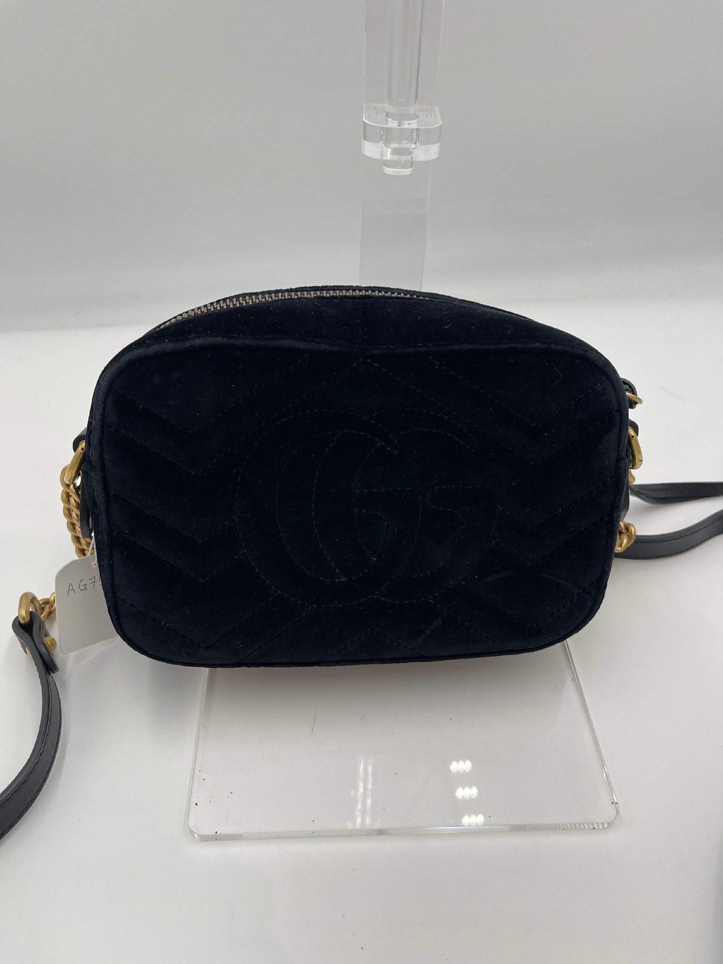 Gucci GG Marmont Velvet Chain Shoulder