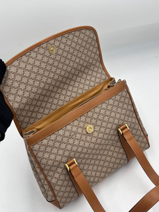 Celine Macadam Double Handle Handbag