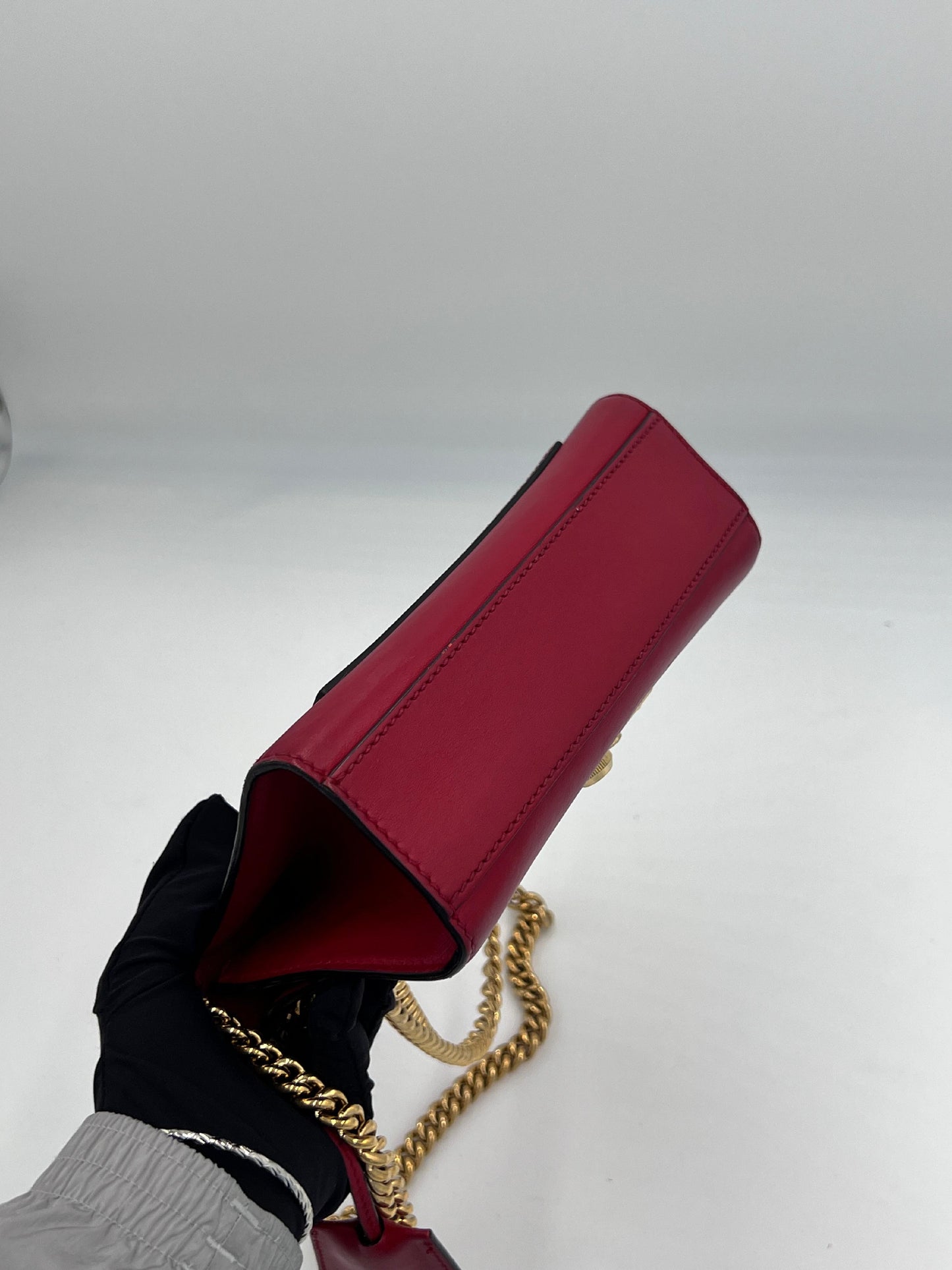 Gucci Leather Padlock Chain Shoulder