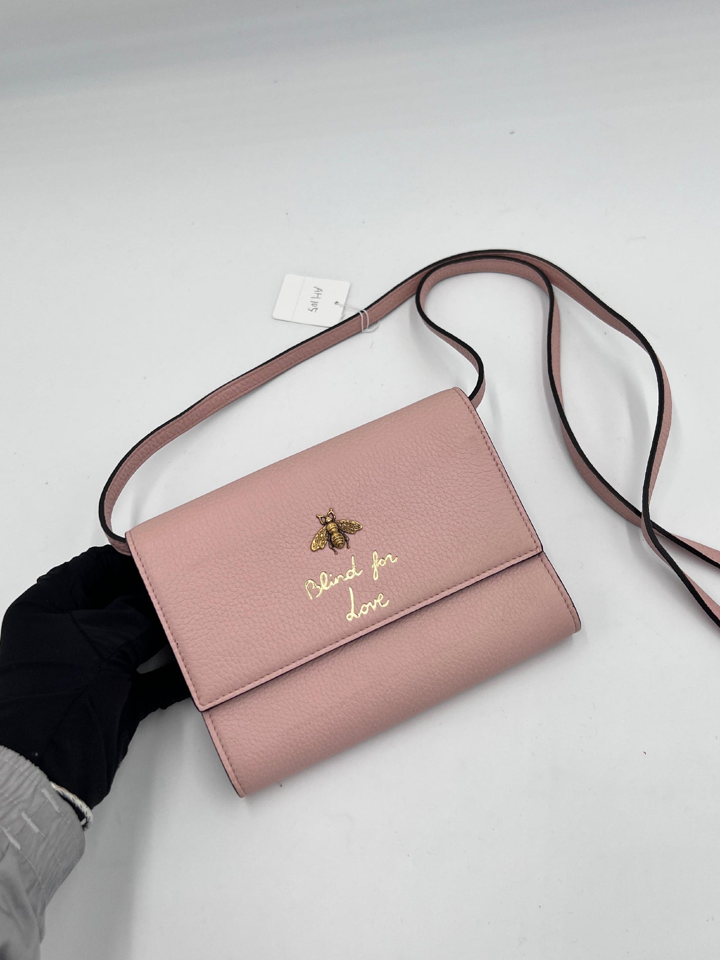 Gucci Animalier Leather Wallet On Strap