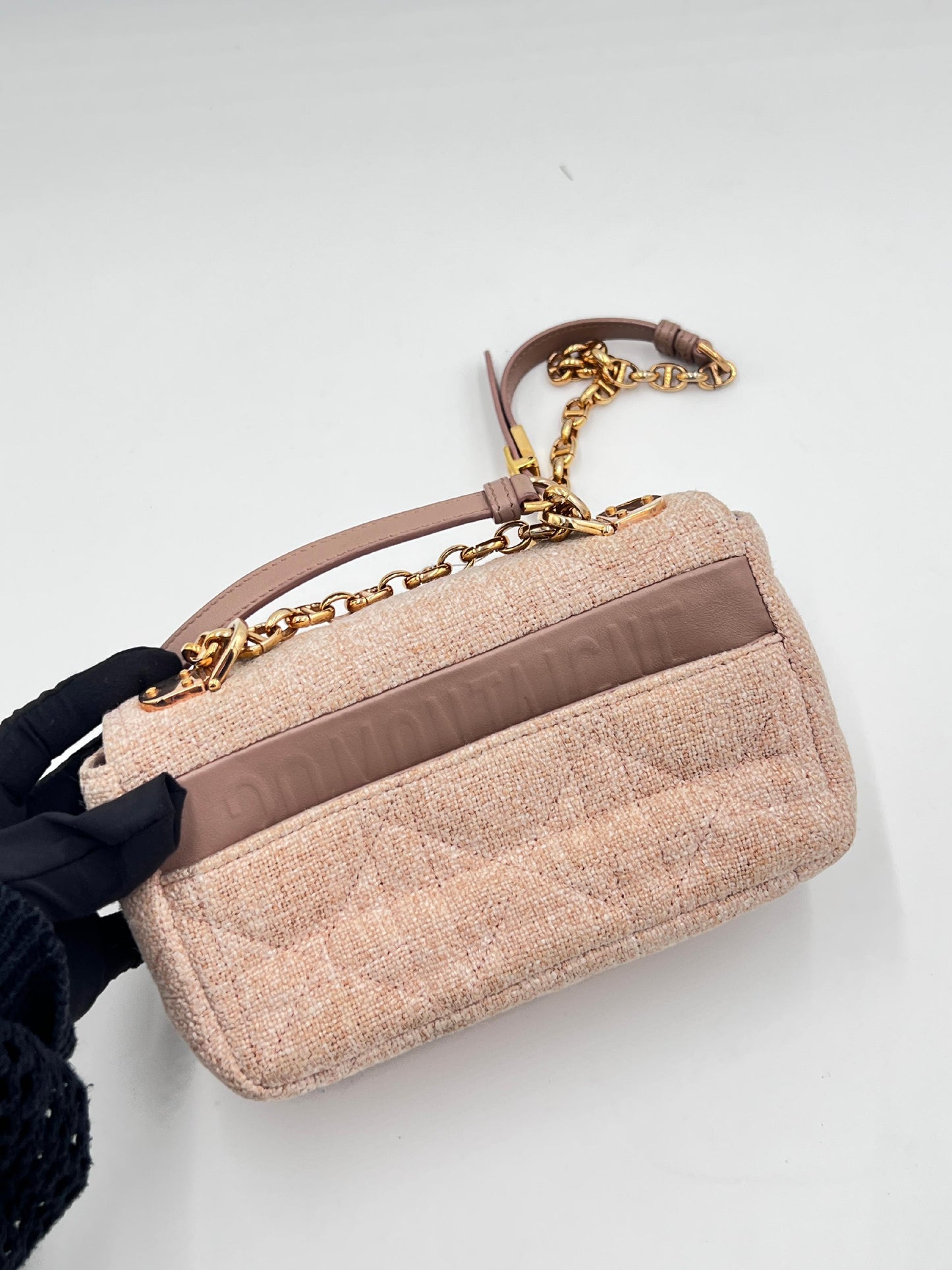 Dior Caro Canvas Chain Shoulder