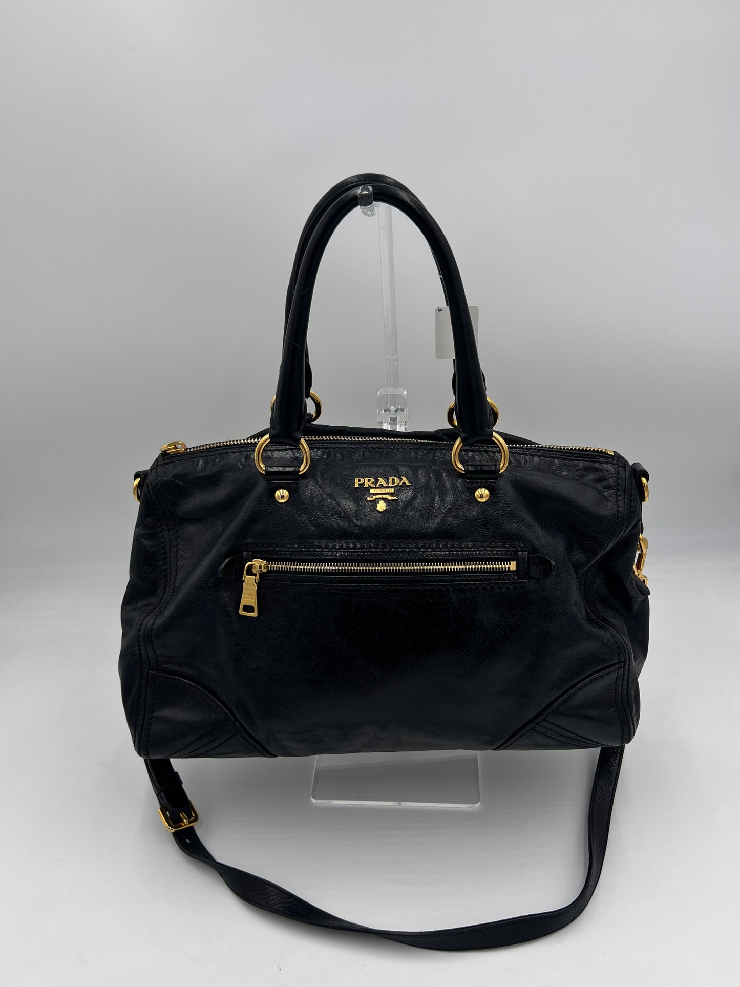 Prada Vitello Shine 2Way Tote