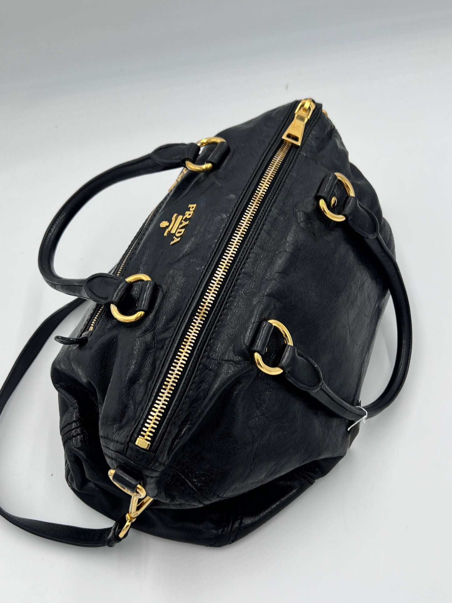 Prada Vitello Shine 2Way Tote