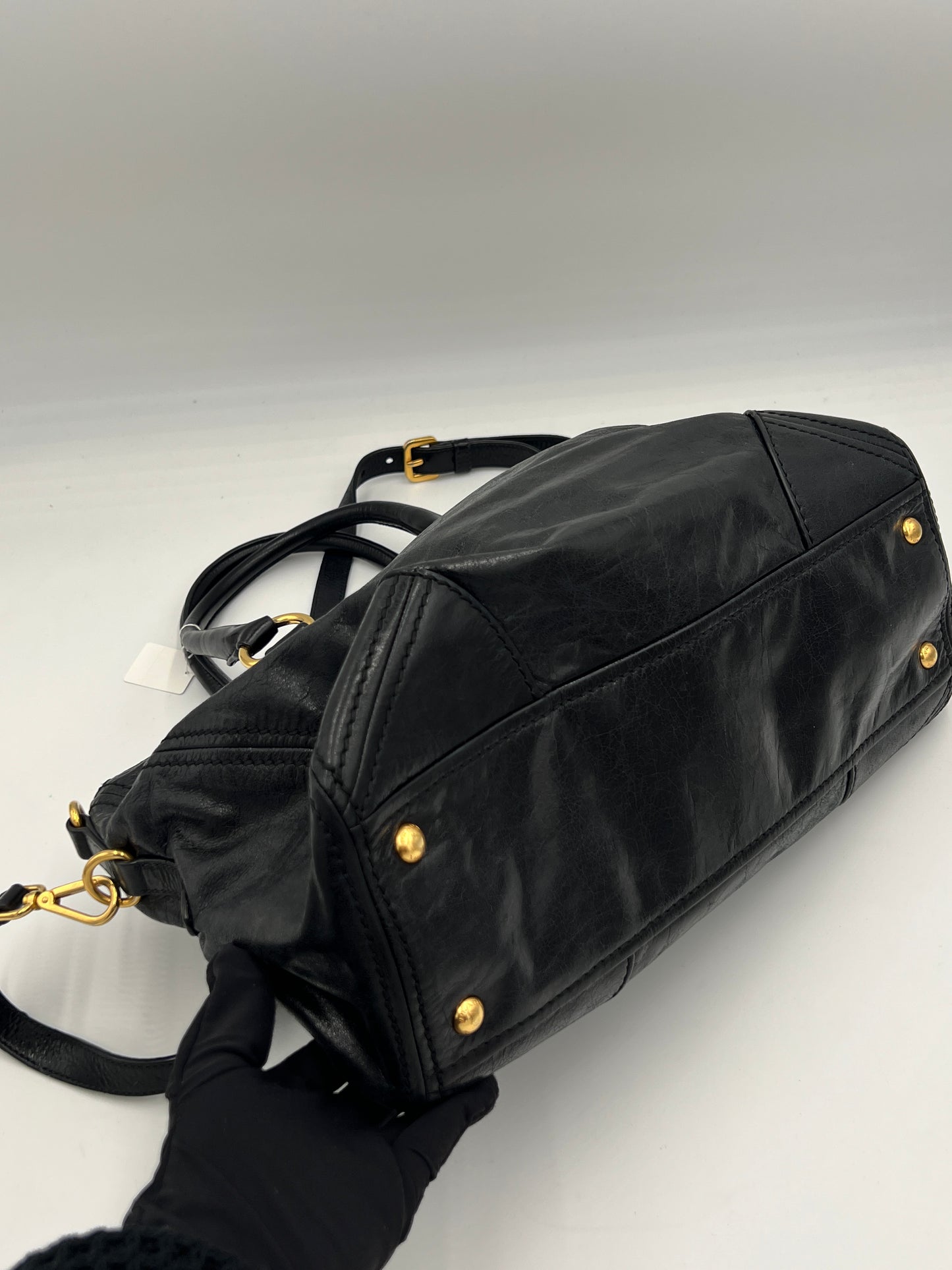 Prada Vitello Shine 2Way Tote