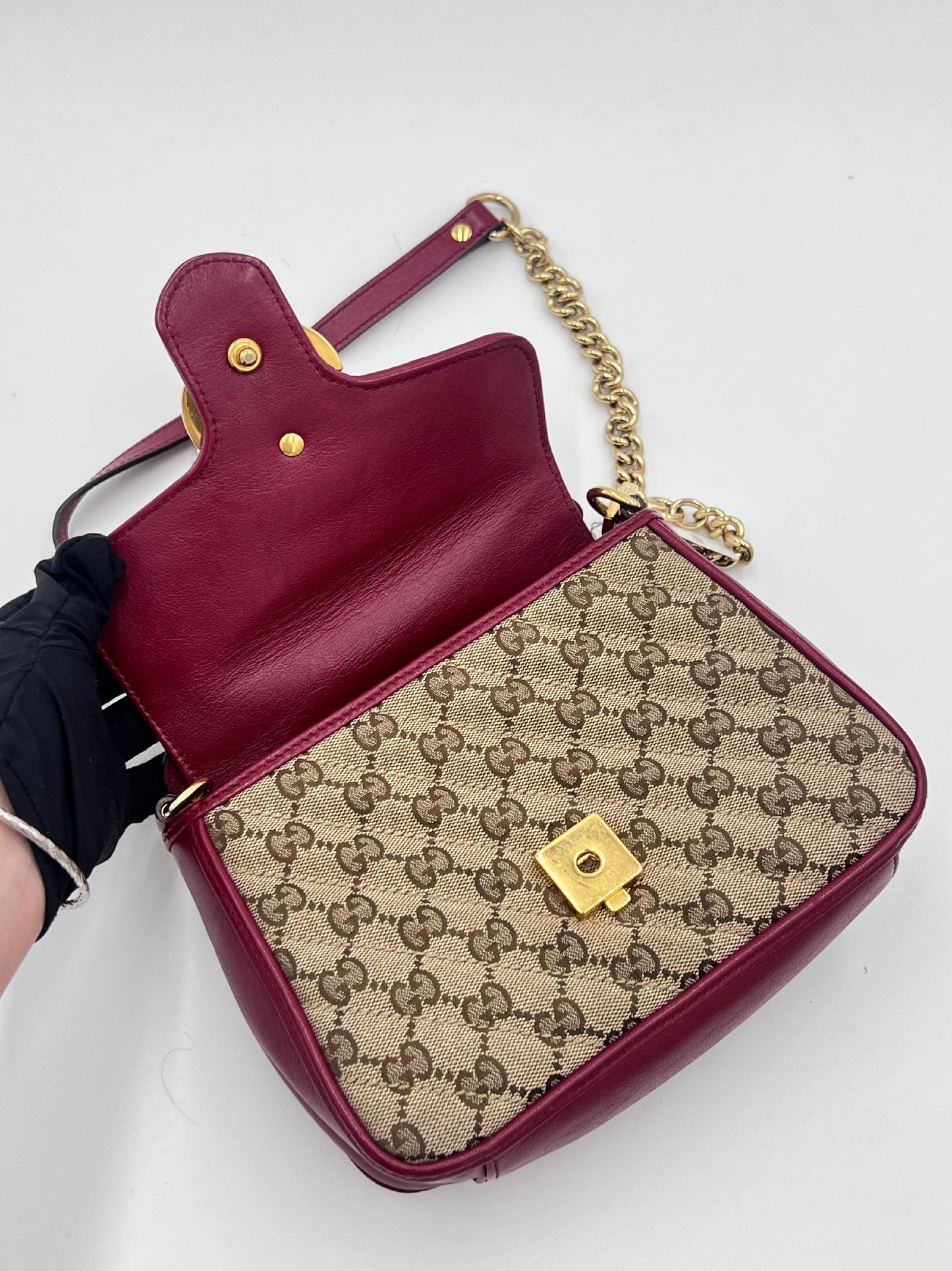 Gucci Marmont Top Handle Chain Shoulder