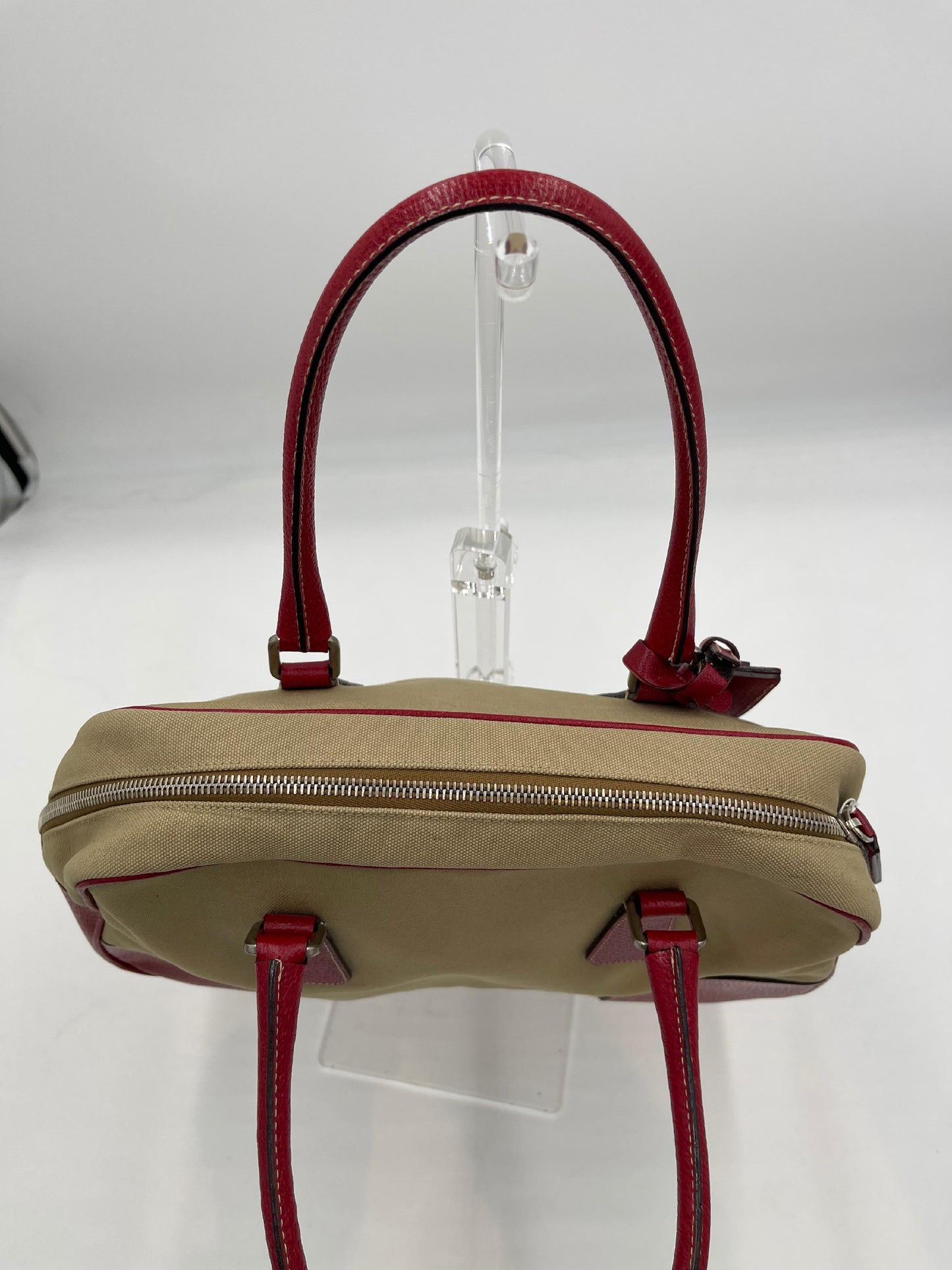 Prada Canvas Bowler Bag