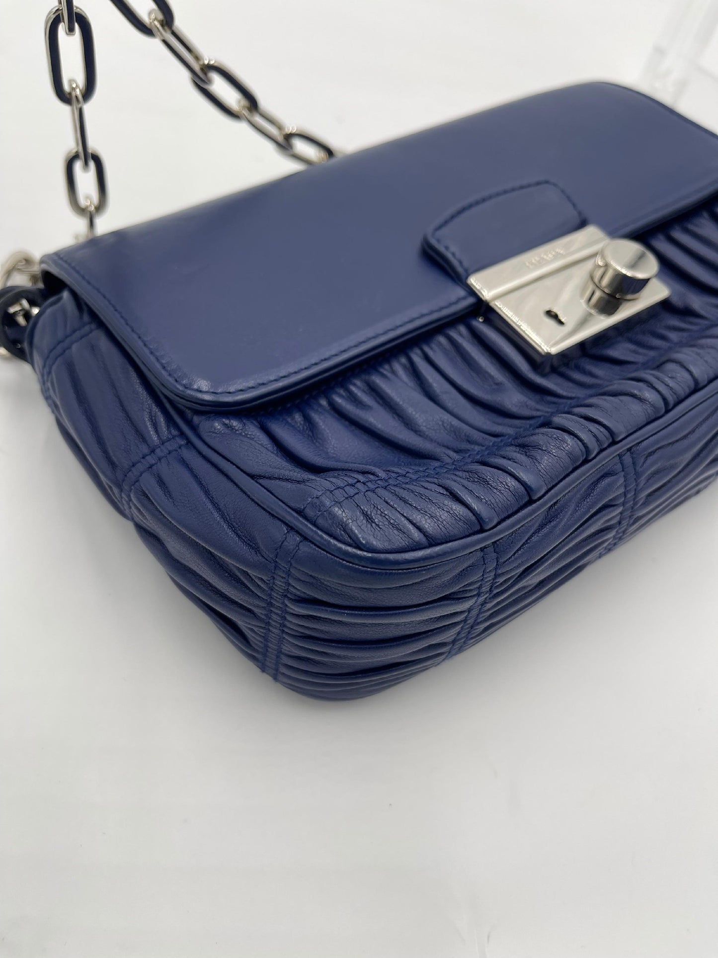 Prada Nappa Gauffre Chain Shoulder