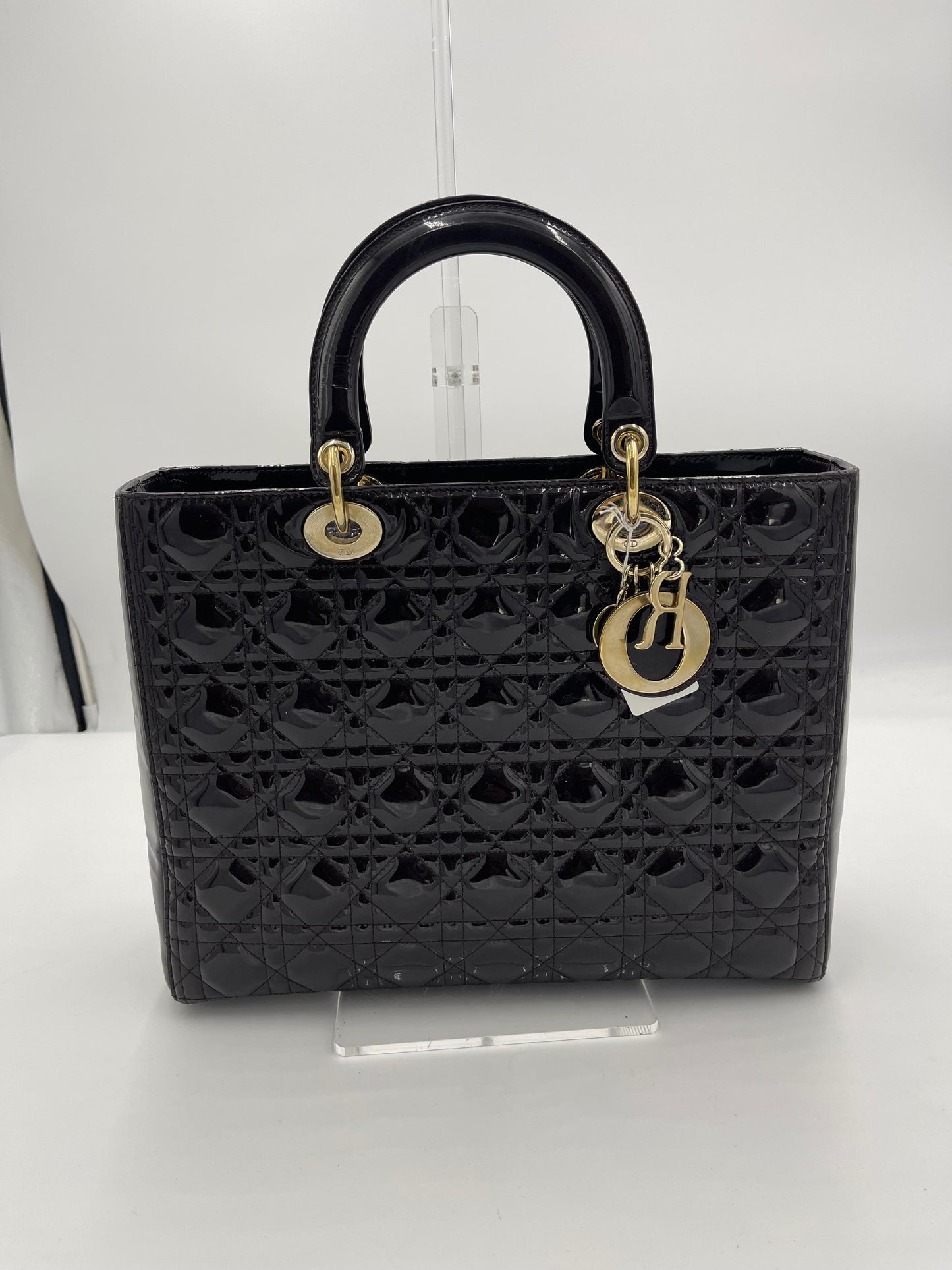 DIor Patent Lady Dior w/ Strap