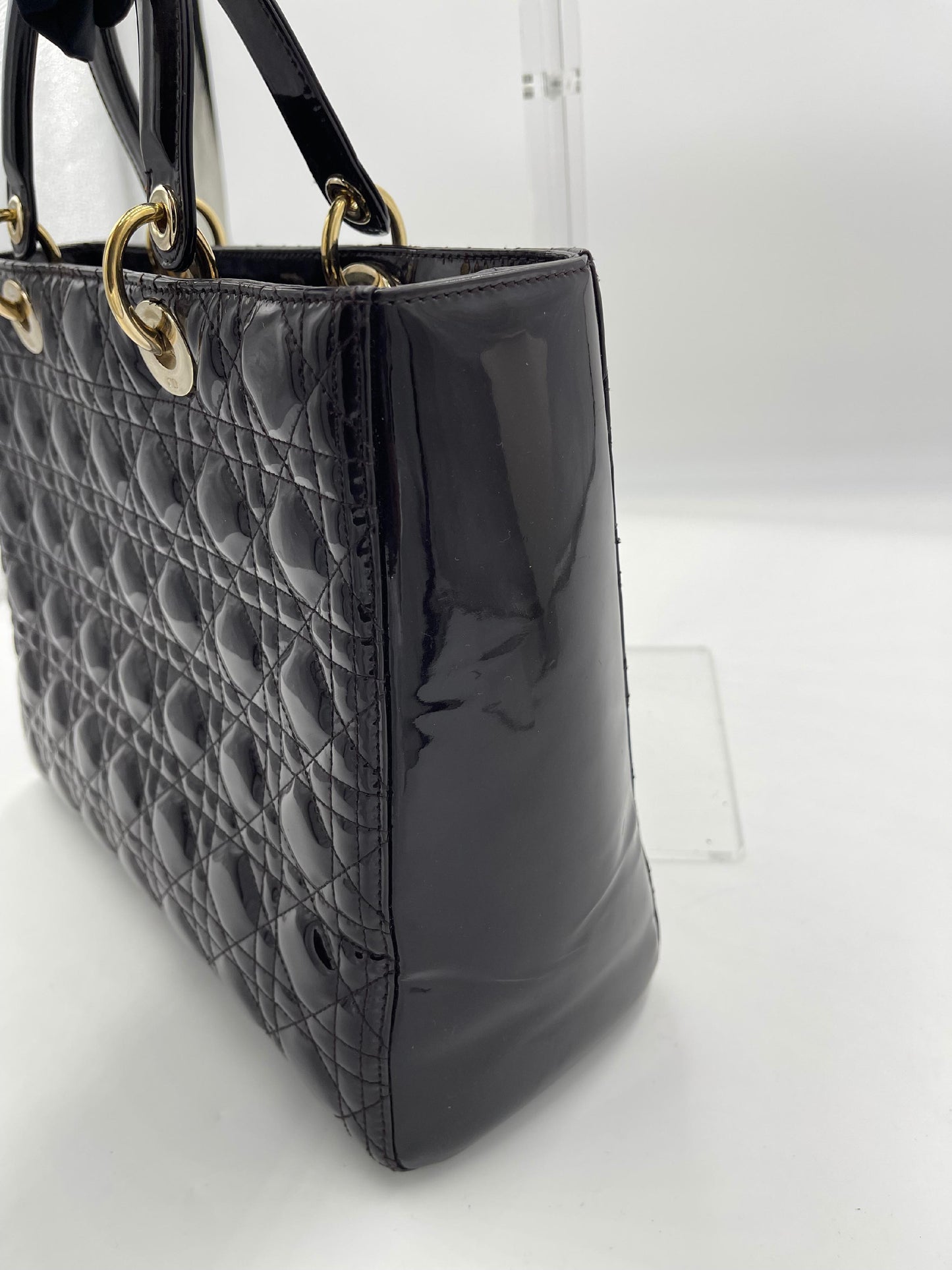 DIor Patent Lady Dior w/ Strap