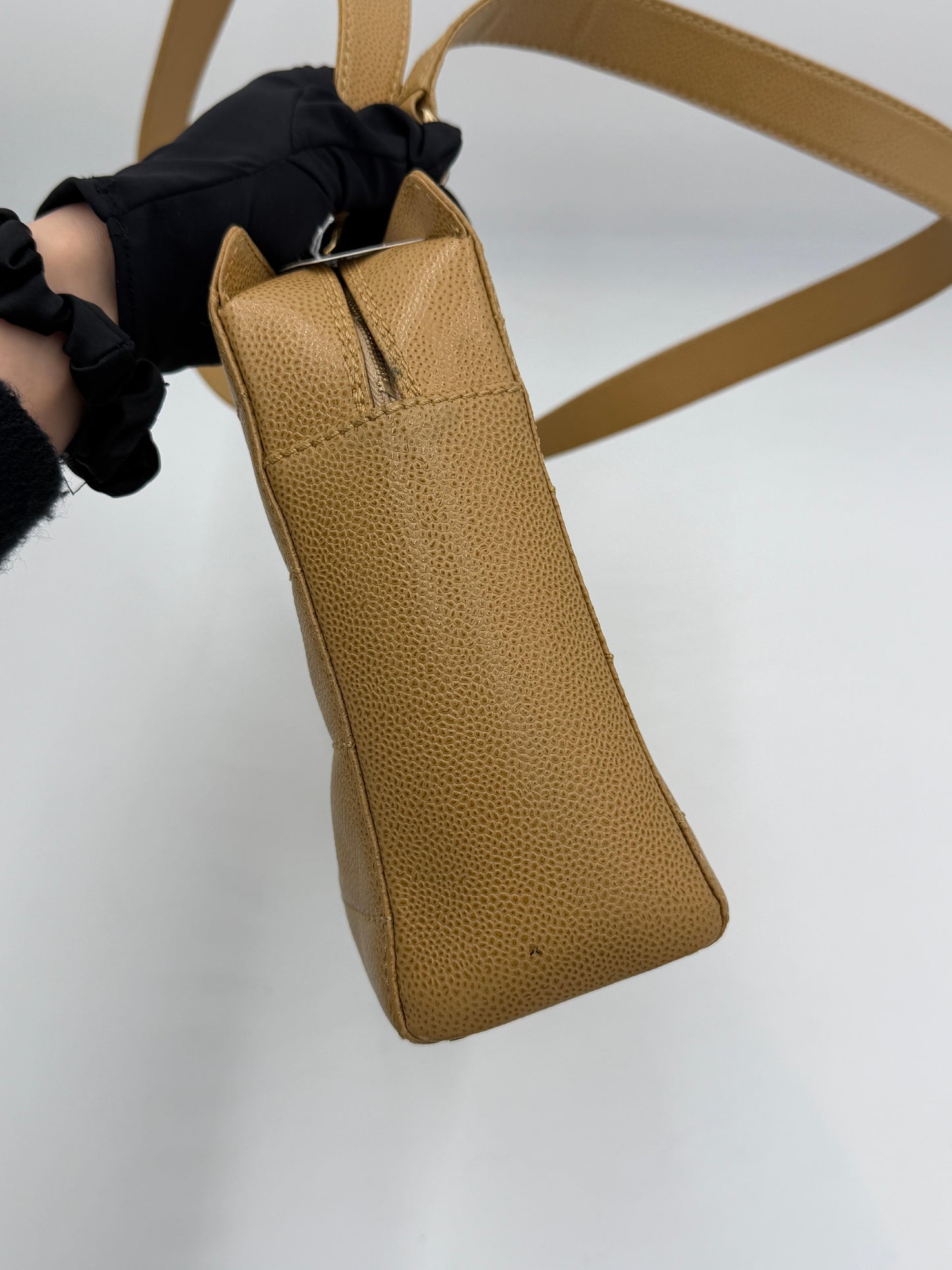 Chanel Caviar Chocobar Chain Tote