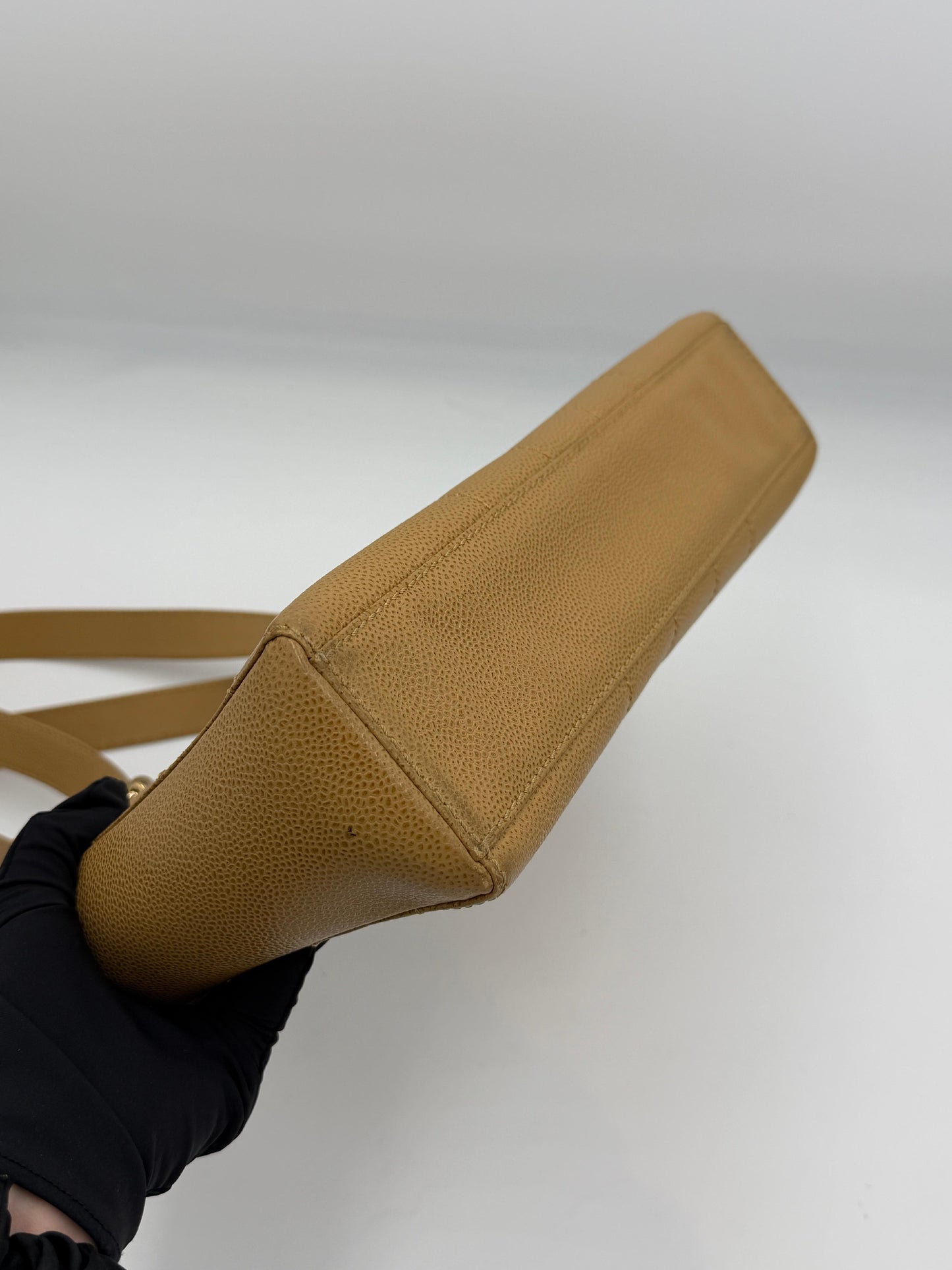 Chanel Caviar Chocobar Chain Tote