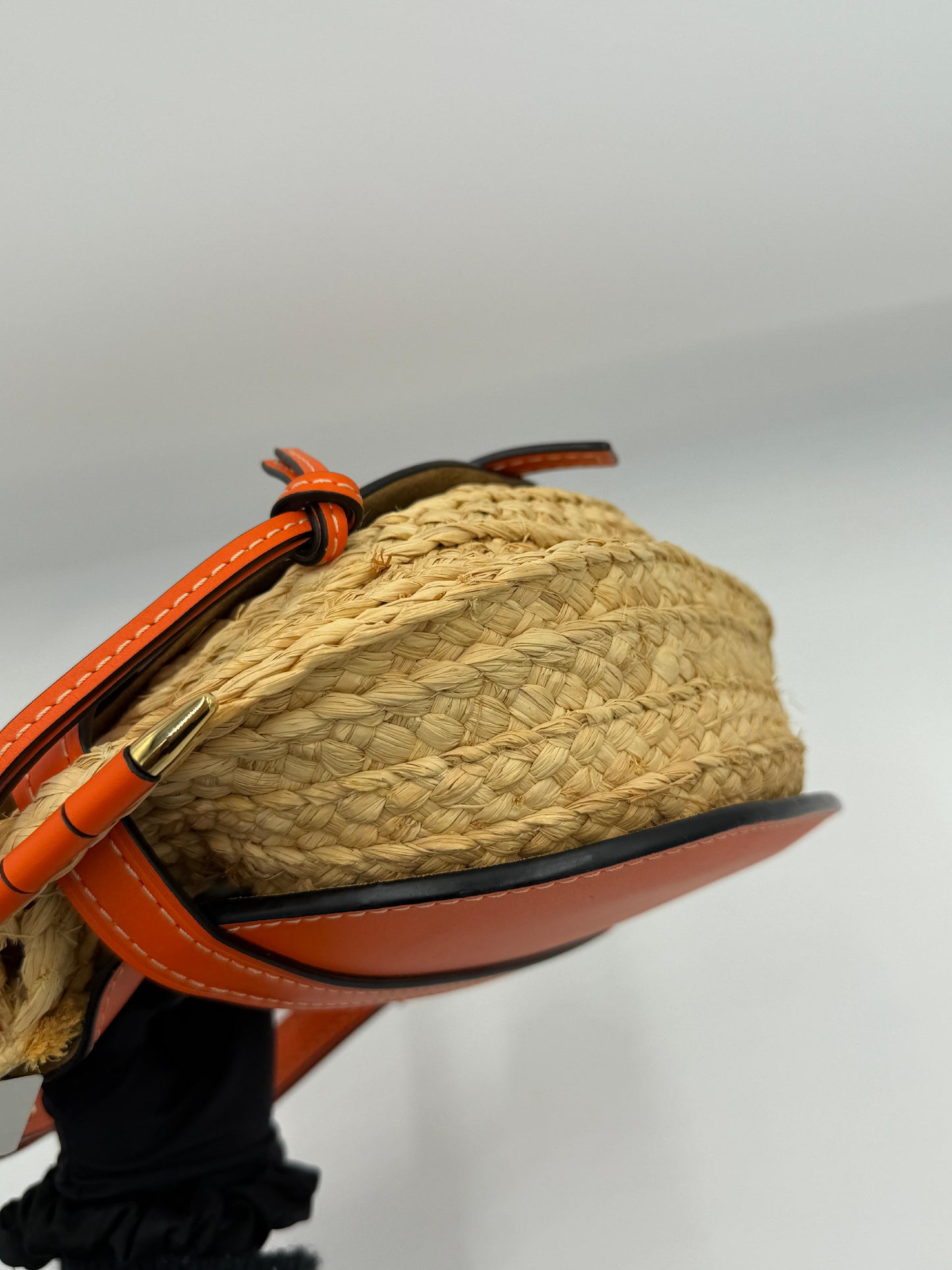 Loewe Gate Raffia Shoulder
