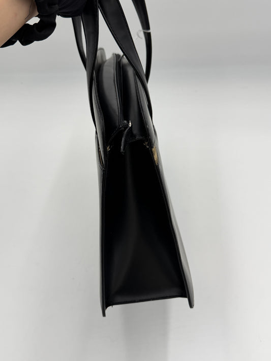 Burberry Leather Novacheck Tote