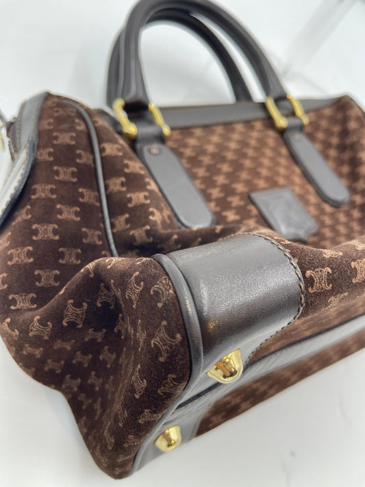 Celine Macadam Suede Boston