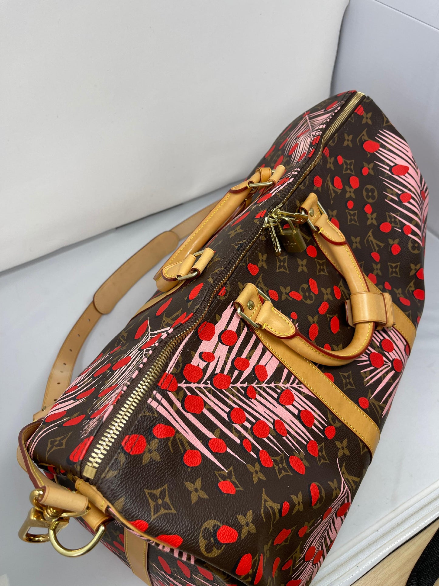 Louis Vuitton Keepall Bandouliere Jungle Dots