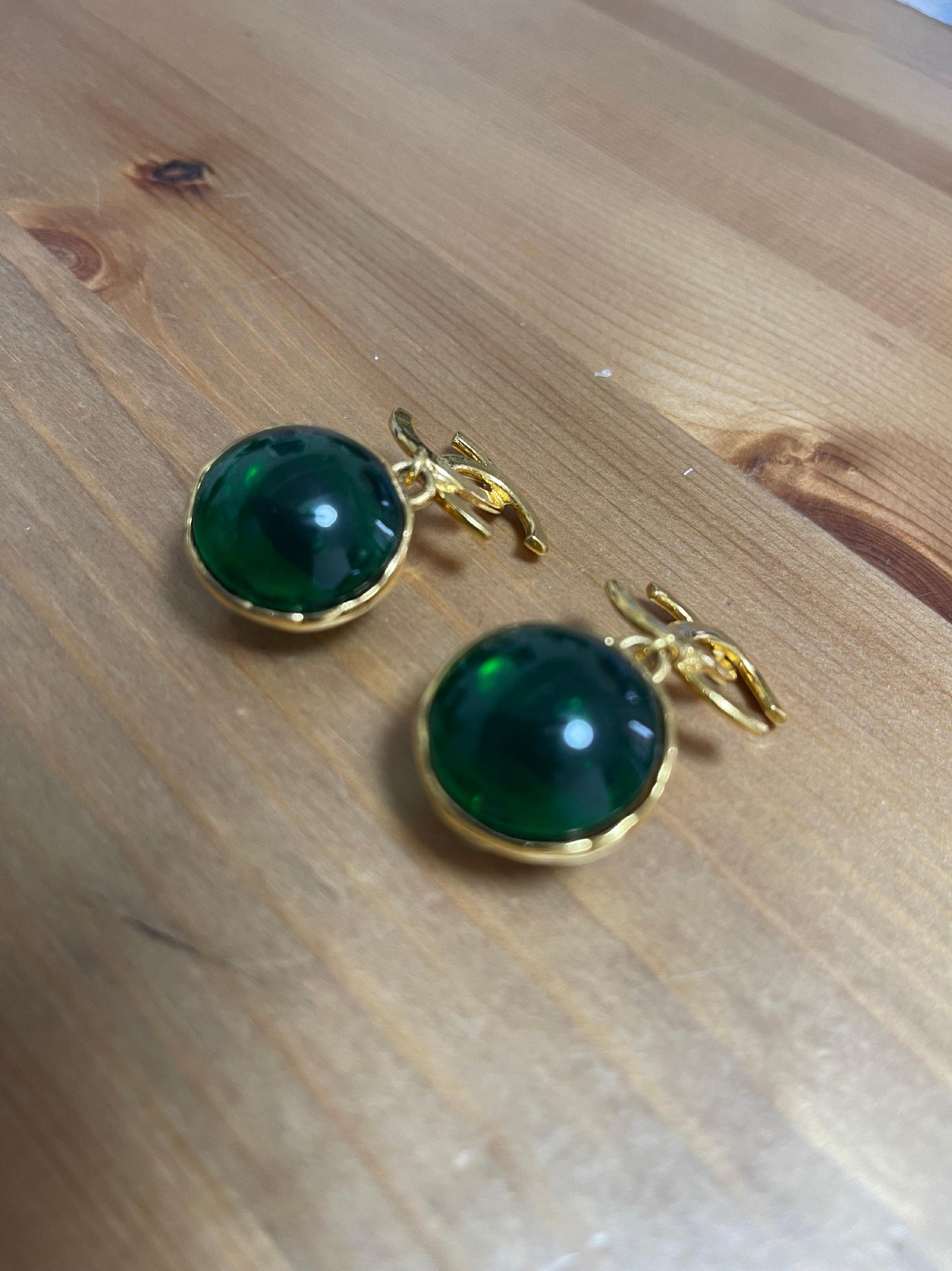 Chanel CC Gripoix Earrings