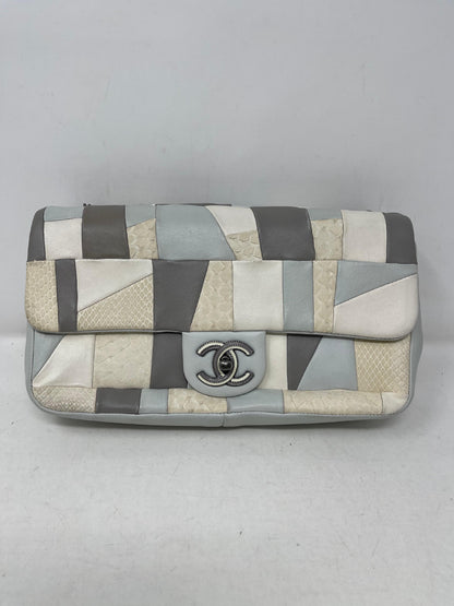 Chanel Python Patchwork Single Flap