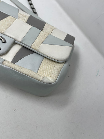 Chanel Python Patchwork Single Flap