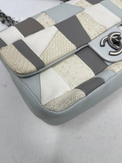 Chanel Python Patchwork Single Flap