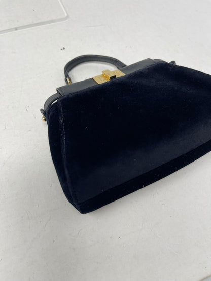 Fendi Velvet Embellished Micro Peekaboo
