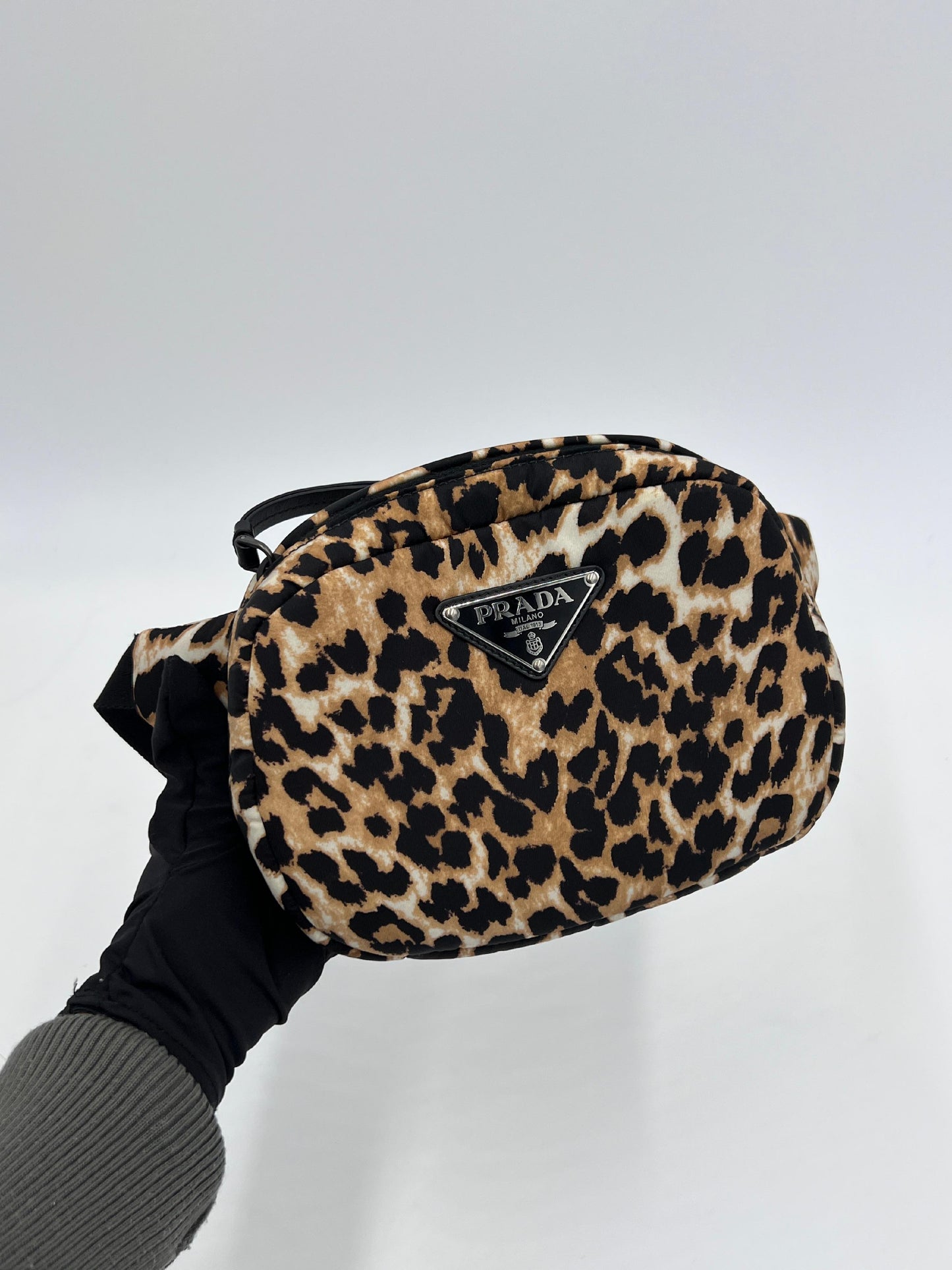 Prada Leopard Print Waist Bag