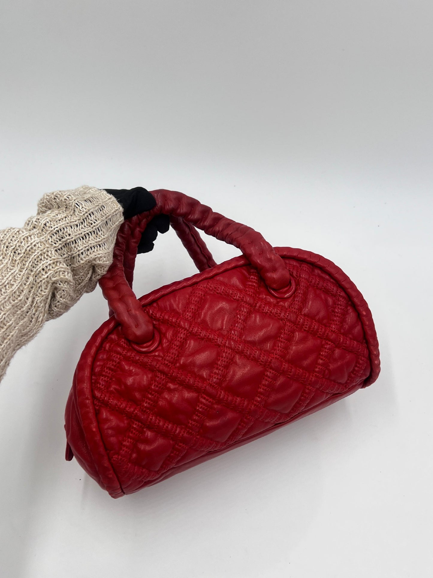 Chanel Braided Quilted Bowling Bag