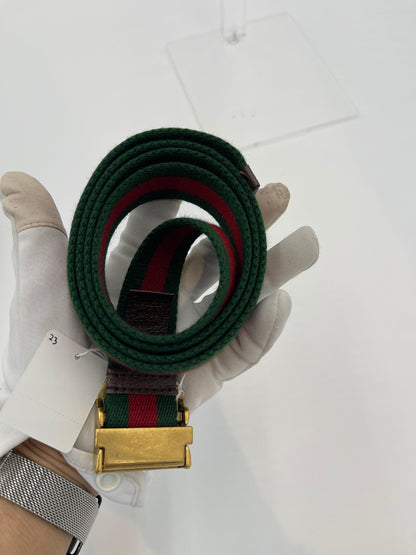 Gucci Cheri Line Canvas Belt