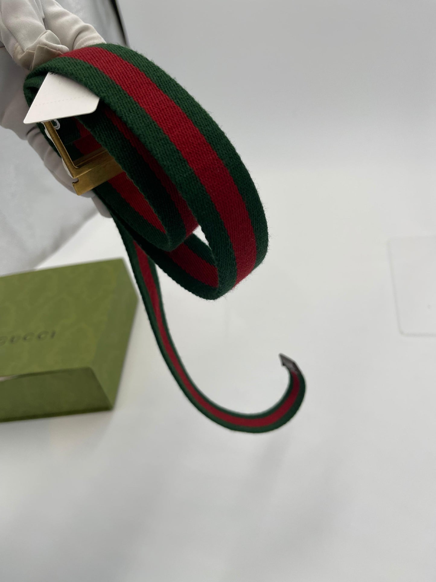 Gucci Cheri Line Canvas Belt