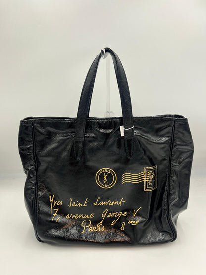 Saint Laurent Patent Stamped Tote