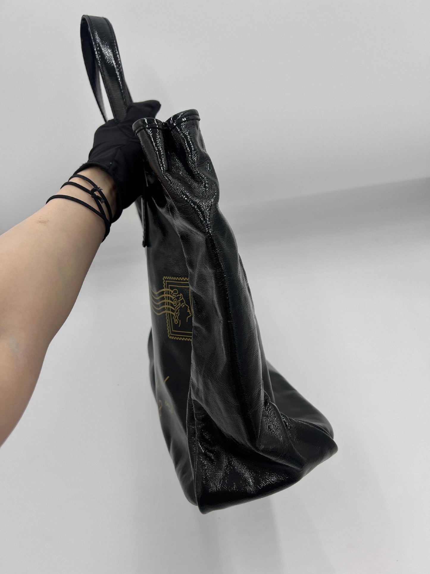 Saint Laurent Patent Stamped Tote