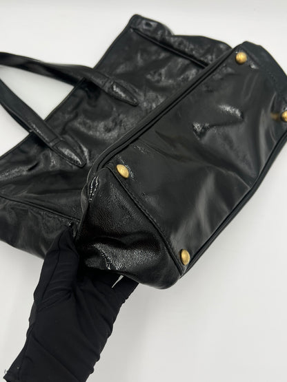Saint Laurent Patent Stamped Tote