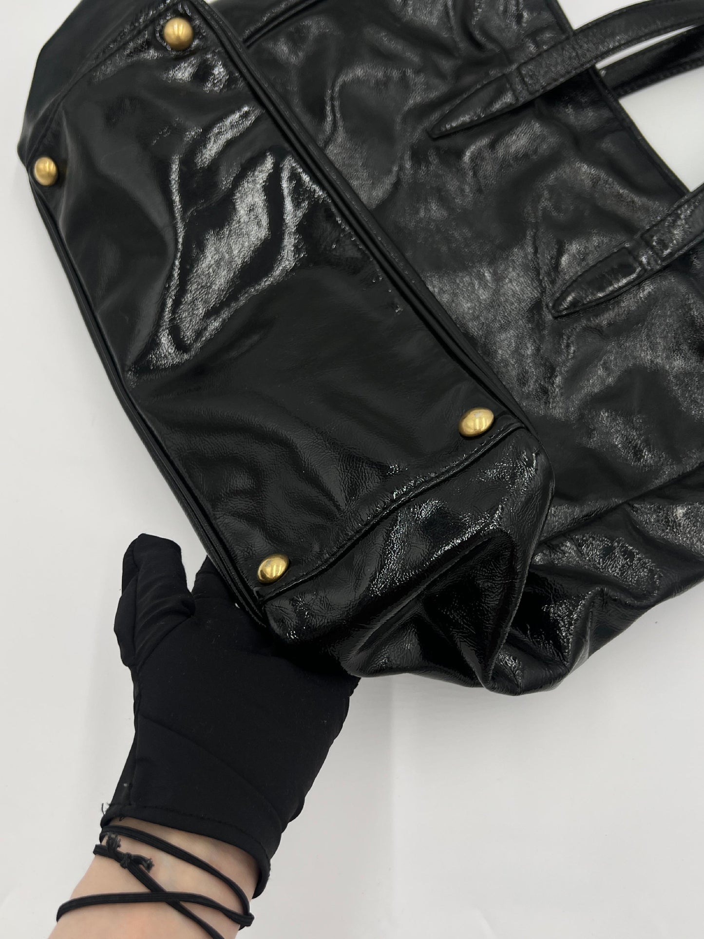 Saint Laurent Patent Stamped Tote