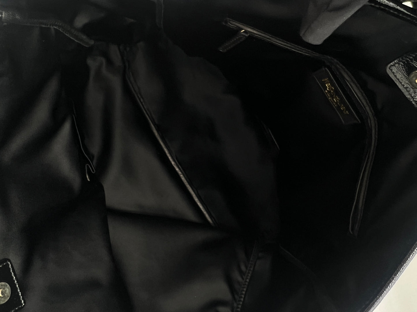 Saint Laurent Patent Stamped Tote