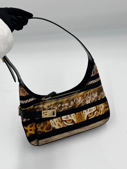 Ferragamo Borsa Animalier One Shoulder