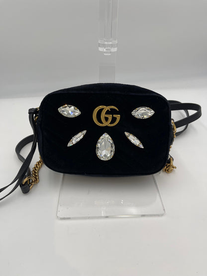 Gucci GG Marmont Velvet Chain Shoulder