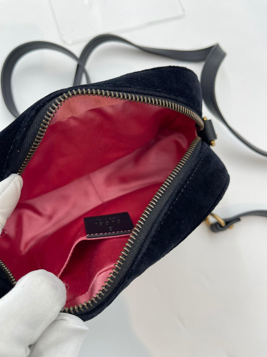 Gucci GG Marmont Velvet Chain Shoulder