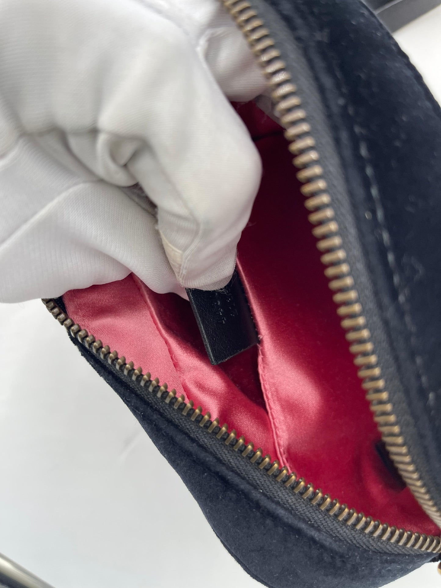 Gucci GG Marmont Velvet Chain Shoulder