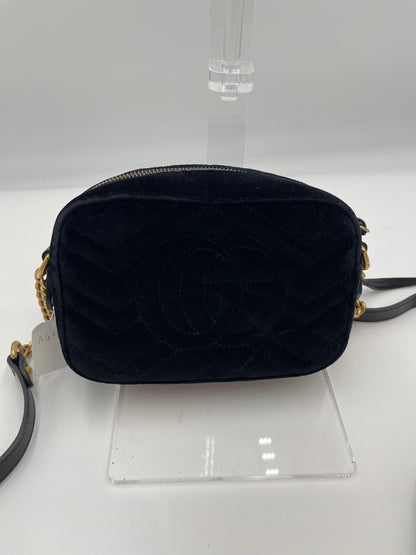 Gucci GG Marmont Velvet Chain Shoulder