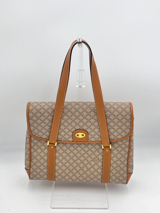 Celine Macadam Double Handle Handbag