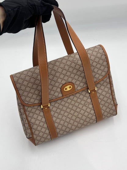 Celine Macadam Double Handle Handbag